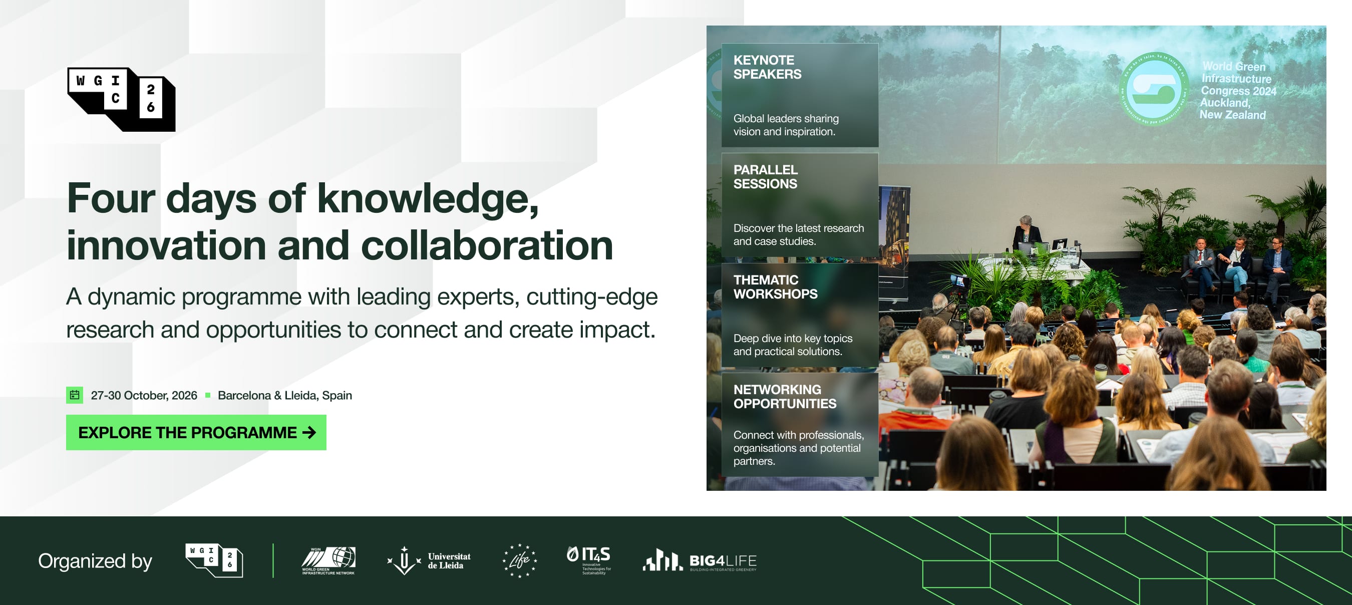 Four days of knowledge, innovation and collaboration — explore the programme