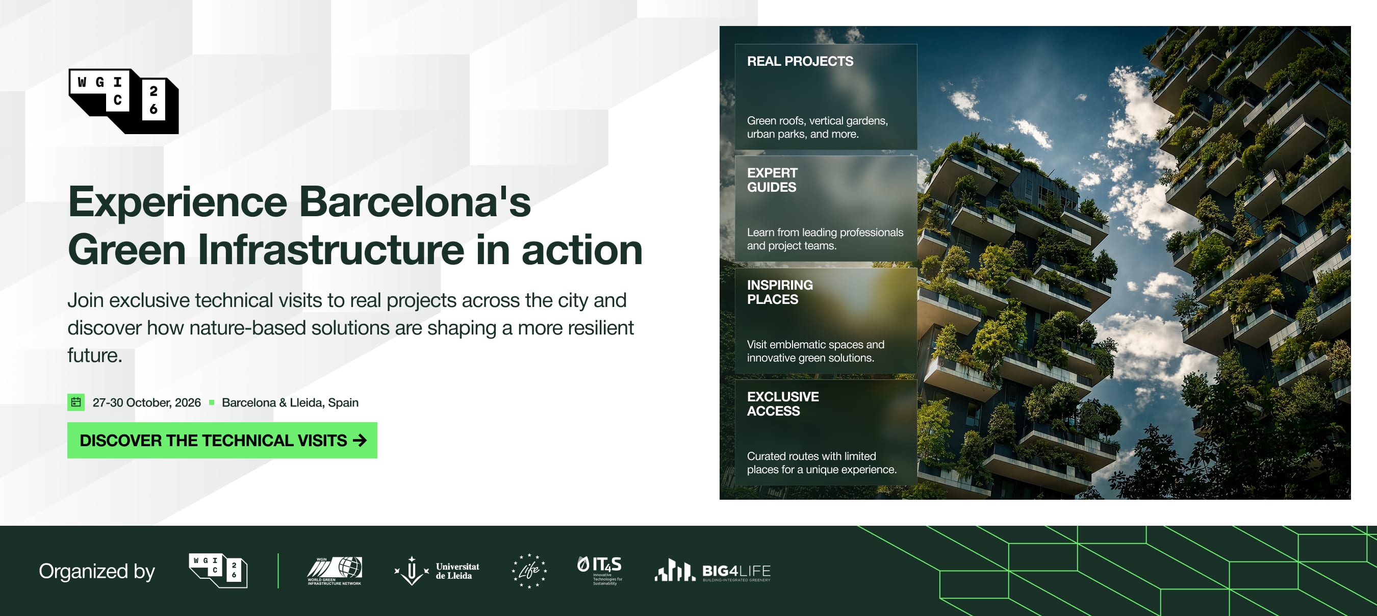 Experience Barcelona's green infrastructure in action — discover the technical visits